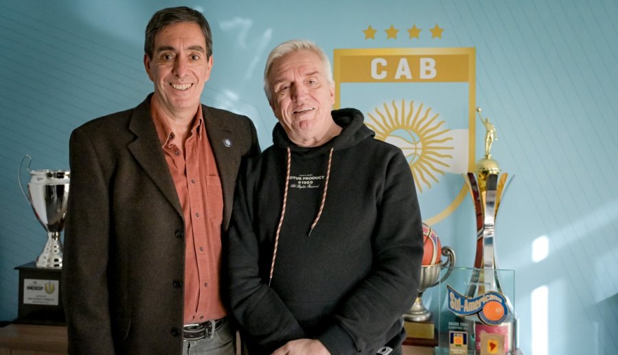 DIRIGENTES. Sergio Gatti y Marcelo Turcato.