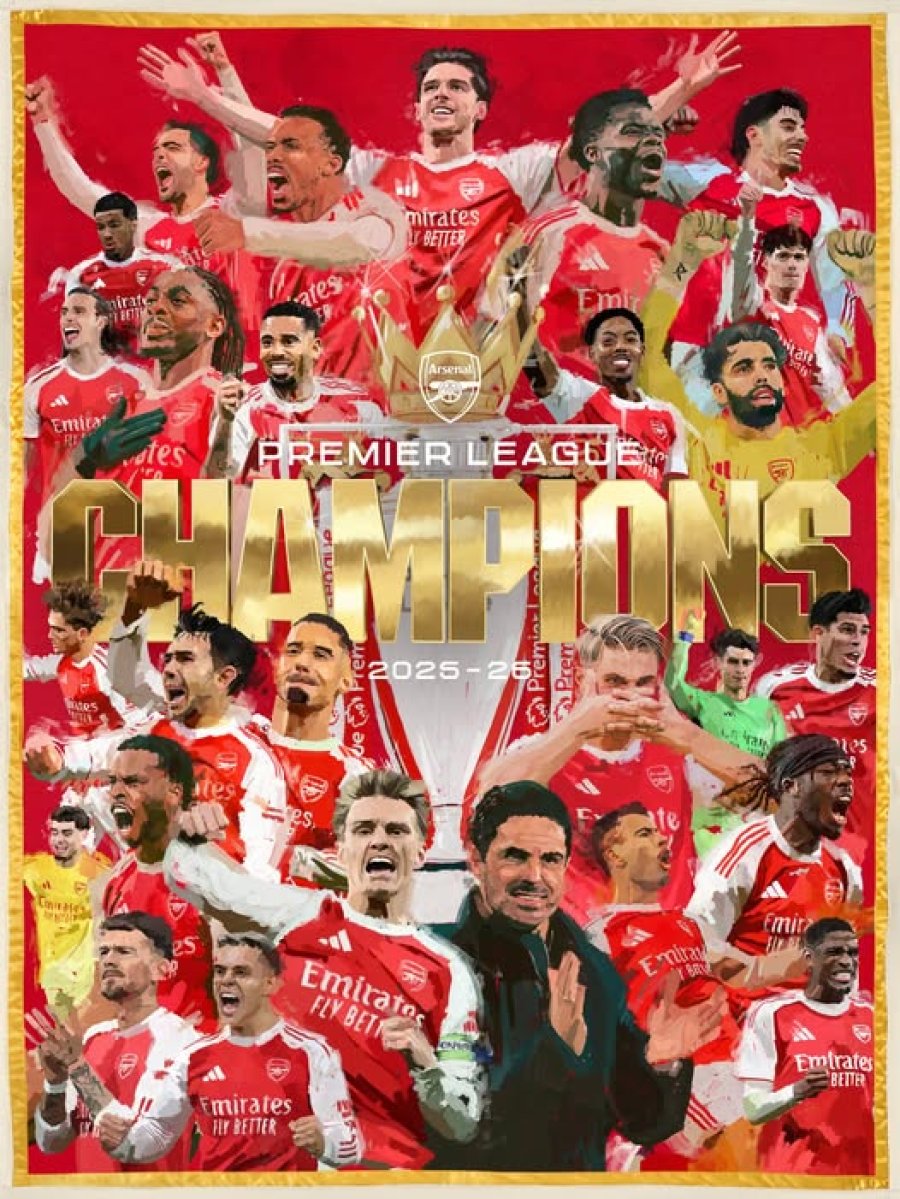 SIN JUGAR. El Arsenal festej&oacute; vi&eacute;ndolo por TV.