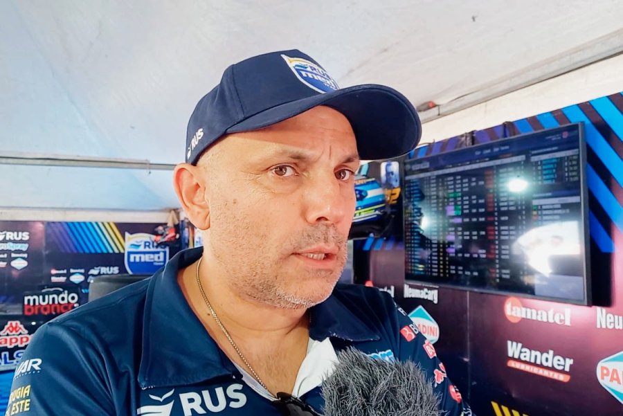 Mauro Medina, responsable de la visita del Turismo Carretera.