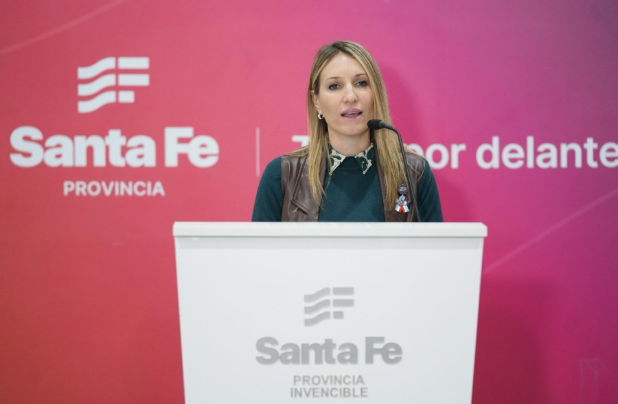 La vocera del Gobierno de Santa Fe, Virginia Coudannes.