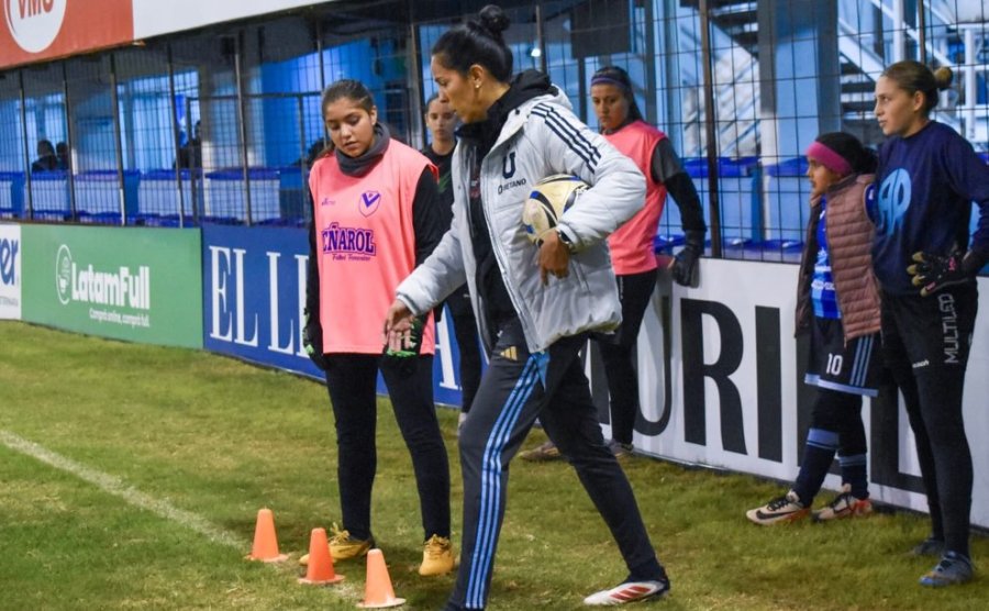 Vanina Correa durante la capacitaci&oacute;n.