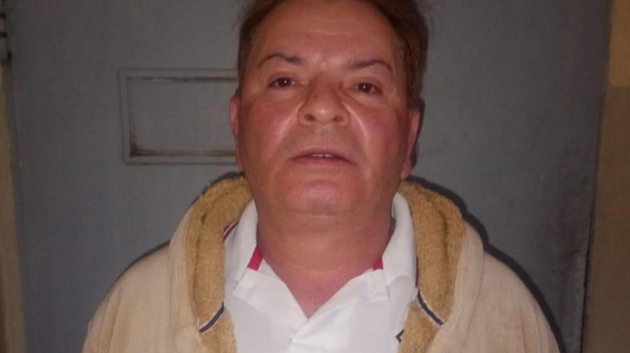 H&eacute;ctor Gallardo cuando fue detenido, en diciembre pasado, en la ciudad de Puerto Madryn.