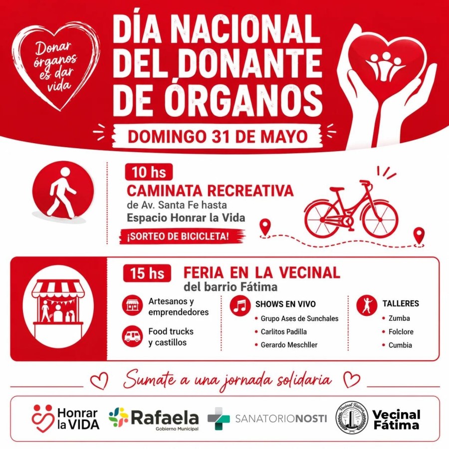 Se realizar&aacute; una caminata recreativa desde Av. Santa Fe hasta el Espacio Honrar La Vida.
