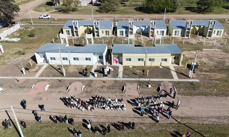 El grupo habitacional inaugurado.