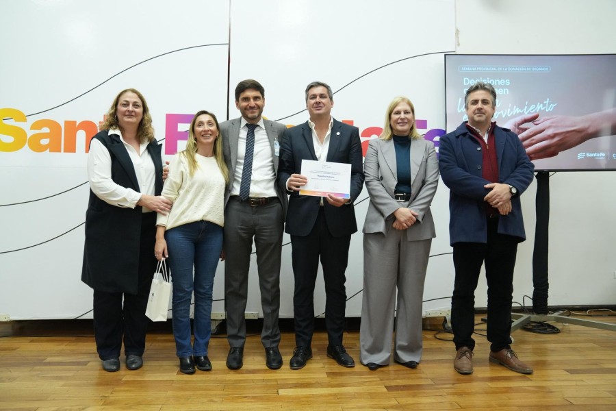 Pullaro encabez&oacute; el acto de la Semana Provincial de la Donaci&oacute;n de &Oacute;rganos.