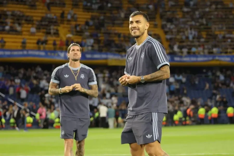 Paredes y De Paul en la Bombonera.