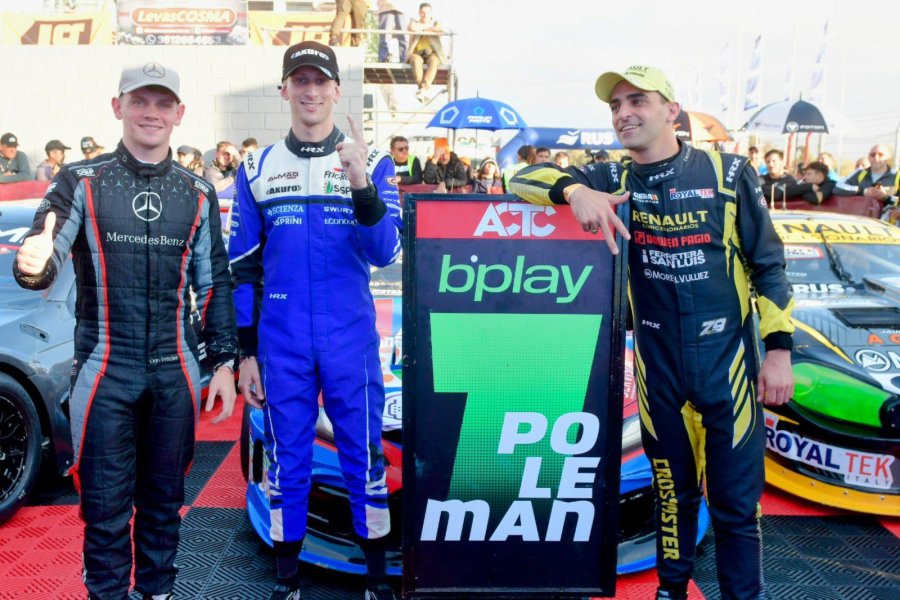 Otto Fritzler (2&deg;), Juan Tom&aacute;s Catal&aacute;n Magni (1&deg;) y Facundo Chapur (3&deg;).