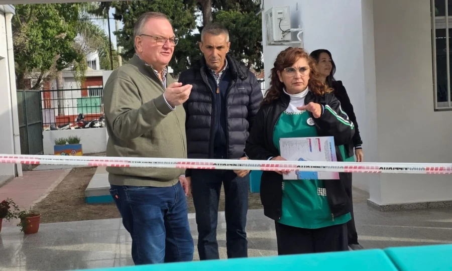 Recorrida por la obra.