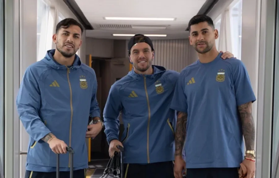 TRIO. Paredes, Lo Celso y Romero.