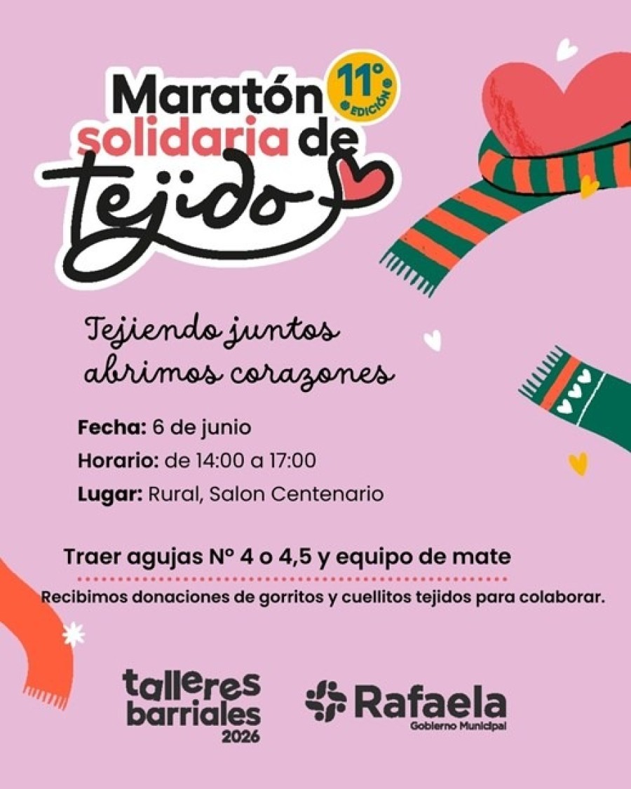 Quienes deseen sumarse podr&aacute;n acercarse directamente el 6 de junio a La Rura.