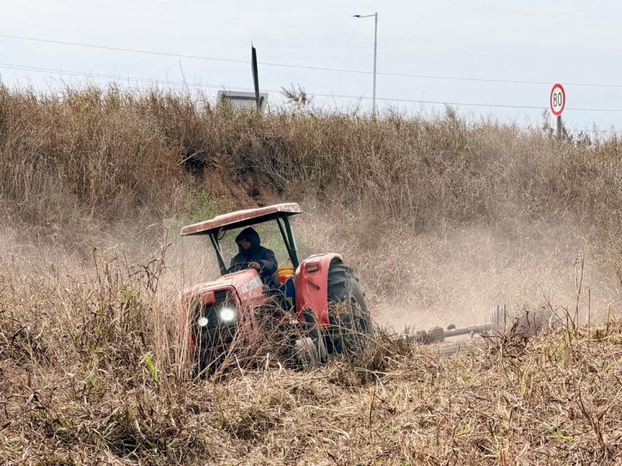 DESMALEZADO. Las tareas comenzaron esta semana y se desarrollan mediante la utilizaci&oacute;n de tractores y maquinaria pesada,