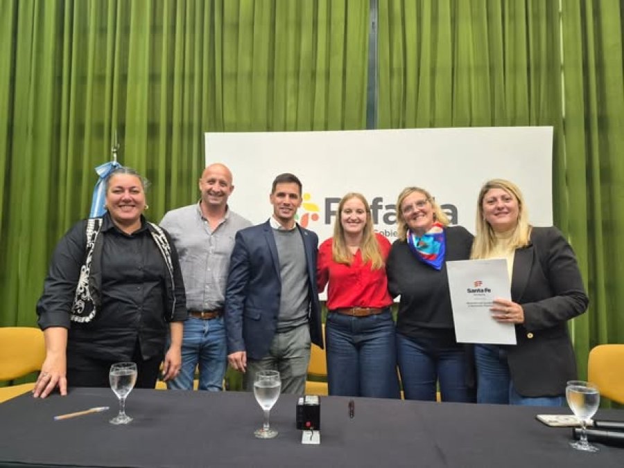 Un momento del acto realizado en Rafaela.