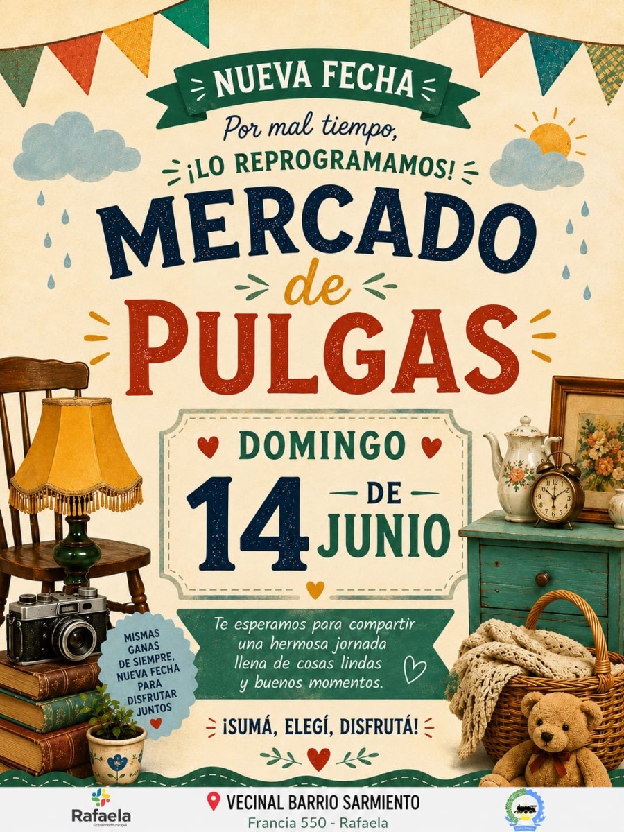 El Mercado de Pulgas se suspendi&oacute; y se realizar&aacute; el pr&oacute;ximo fin de semana.