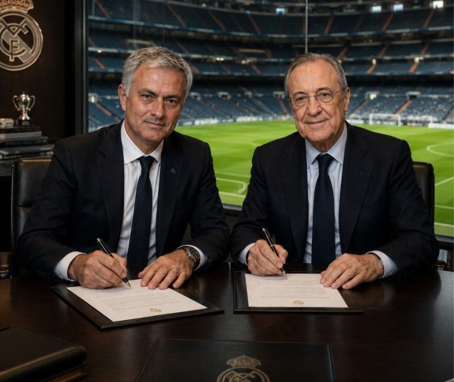 Jos&eacute; Mourinho nuevo t&eacute;cnico del Real Madrid.