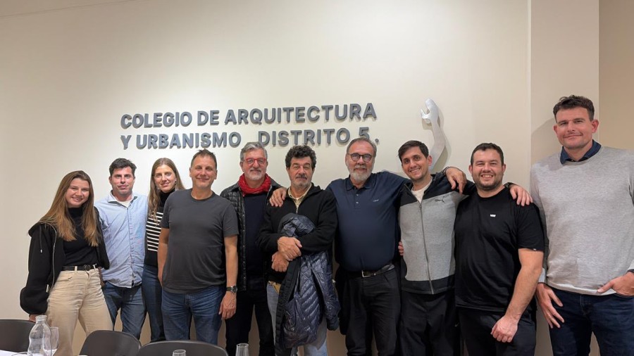 Los destacados arquitectos que visitaron Rafaela en la sede del Colegio que agrupa a los profesionales de la disciplina en Rafaela.