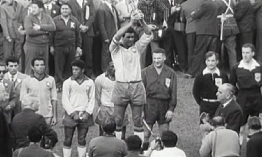ULTIMO BICAMPEON. Brasil cuando gan&oacute; en Chile 1962.