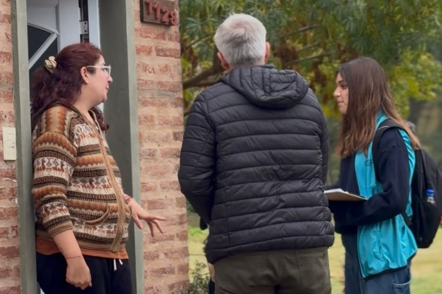 Las Promotoras Ambientales todas las semanas realizan el puerta a puerta.