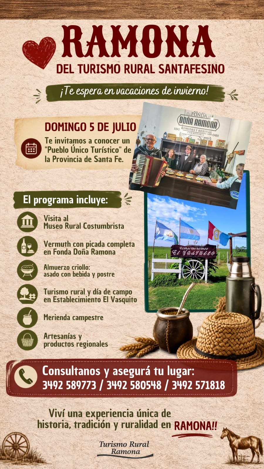 Convocatoria a disfrutar la propuesta ramonense.