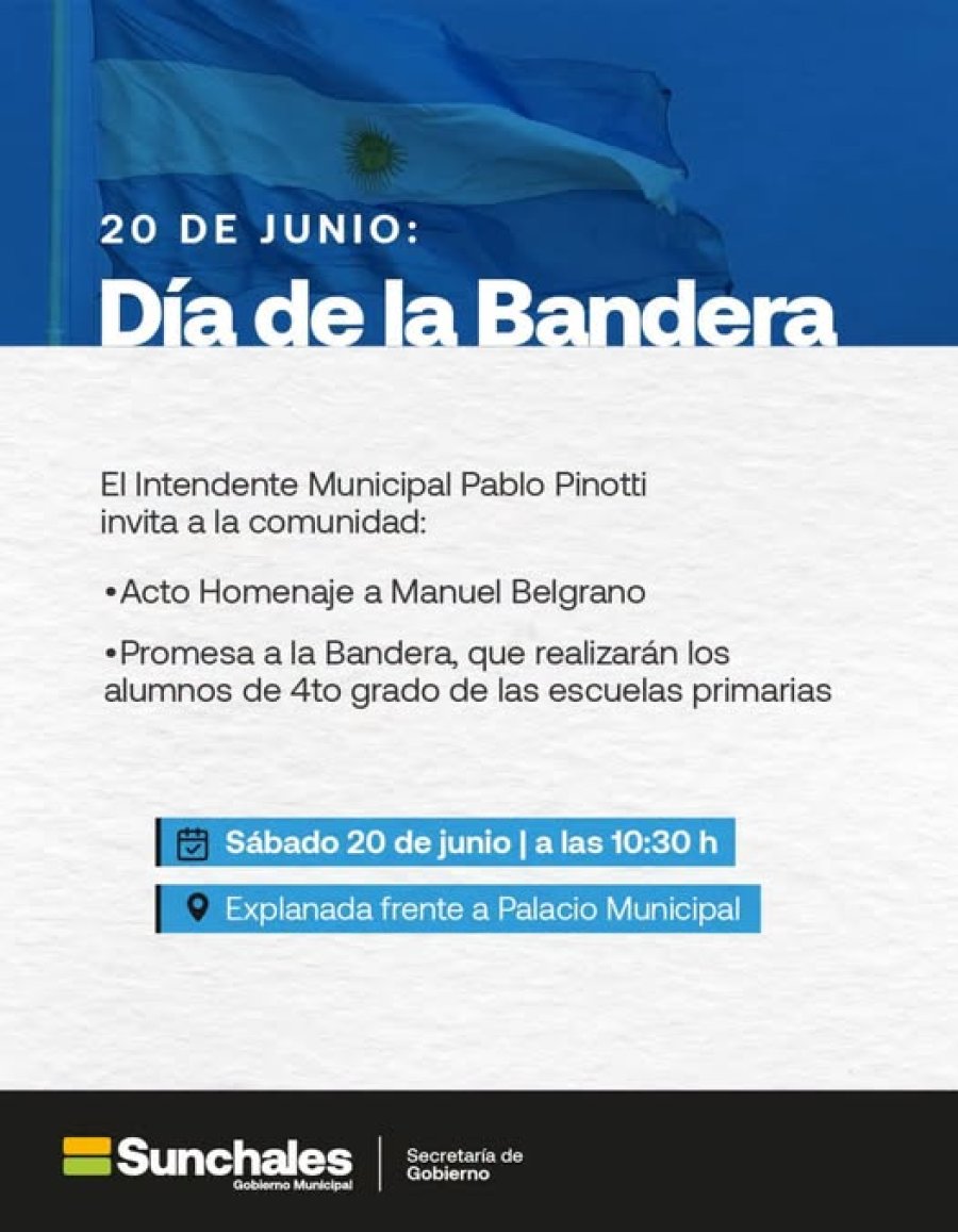 La convocatoria difundida por el Municipio.