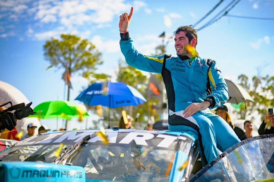 Esteban Gini festej&oacute; su &uacute;nica victoria en la carrera disputada en 2024.