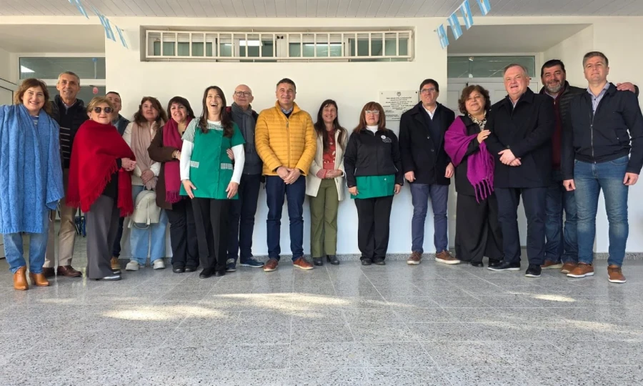 El grupo que participó en el acto de hoy.