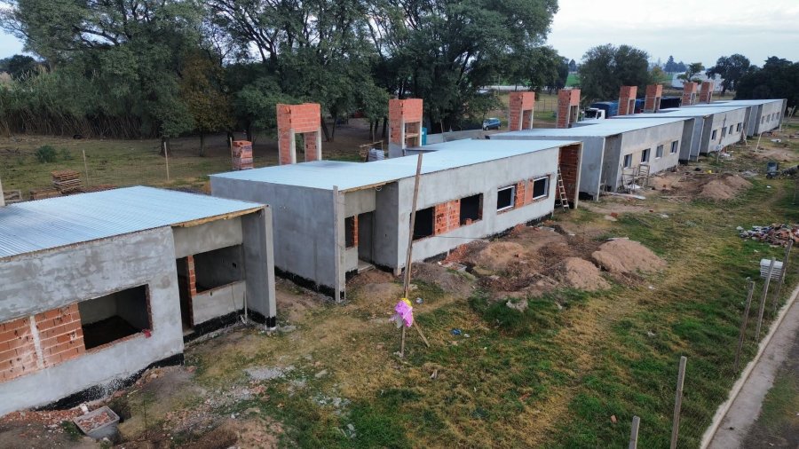 La obra en ejecuci&oacute;n.