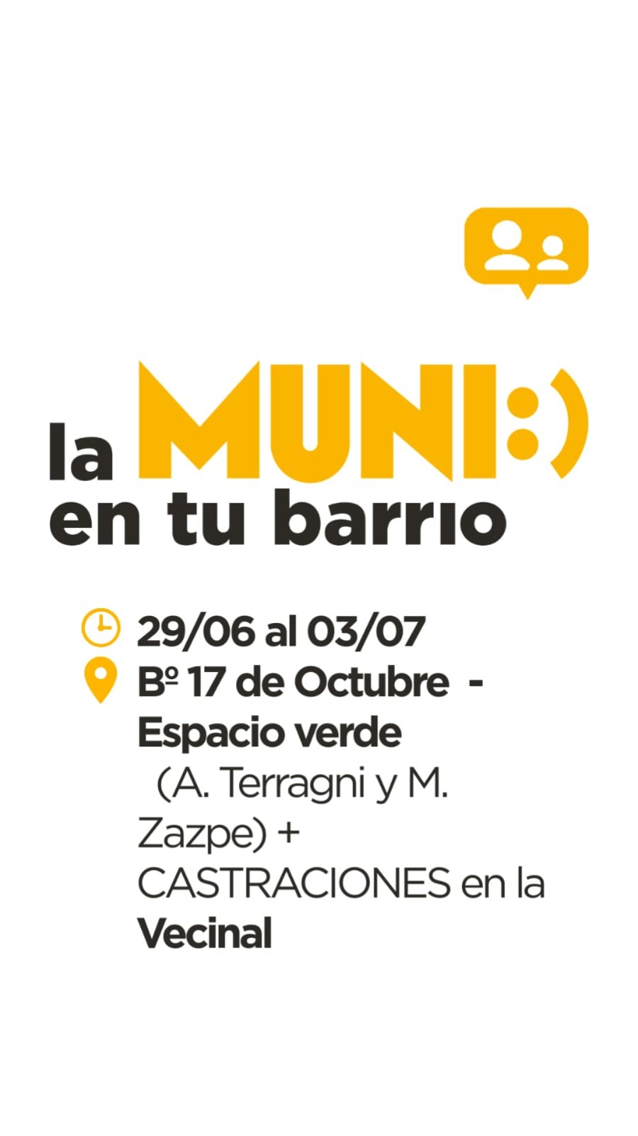 El dispositivo m&oacute;vil se instalar&aacute; en el barrio 17 de Octubre.