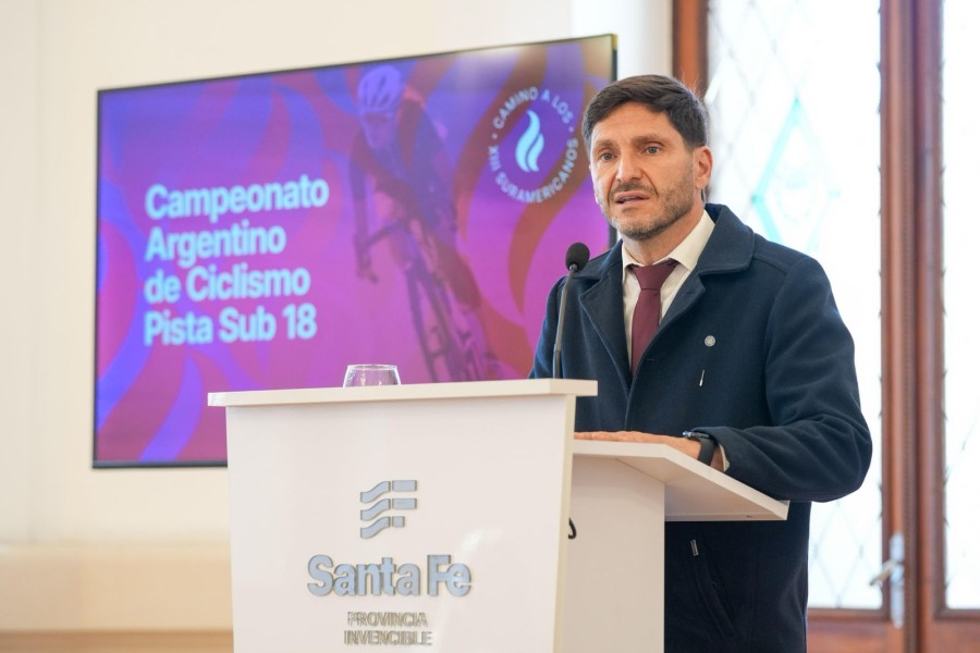 Maximiliano Pullaro defendi&oacute; la inversi&oacute;n en infraestructura deportiva como parte de una estrategia de desarrollo e inclusi&oacute;n. (FOTO SCS)