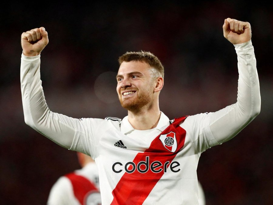 BUSCANDO GOLES. River volvi&oacute; a confiar en Lucas Beltr&aacute;n.