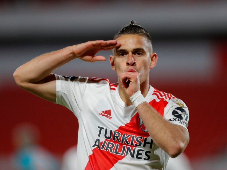 VUELTA A NU&Ntilde;EZ. El delantero que regres&oacute; a River.
