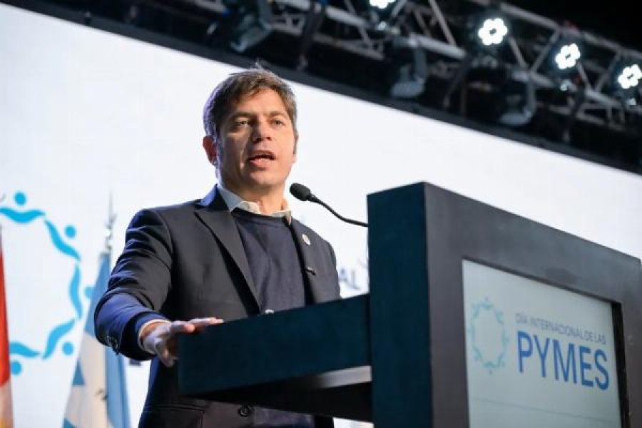 AXEL KICILLOF. El gobernador de la provincia de Buenos Aires, en la apertura de una nueva ronda de negocios.