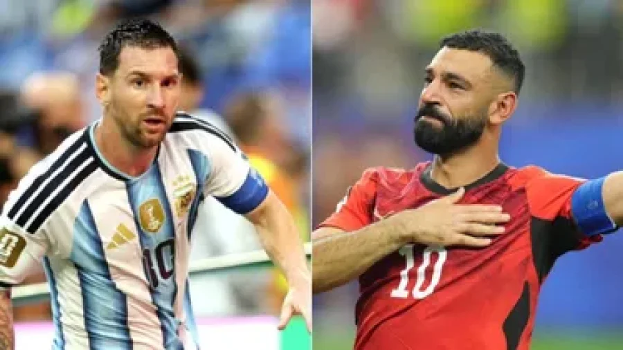 MESSI Y SALAH, CARA A CARA