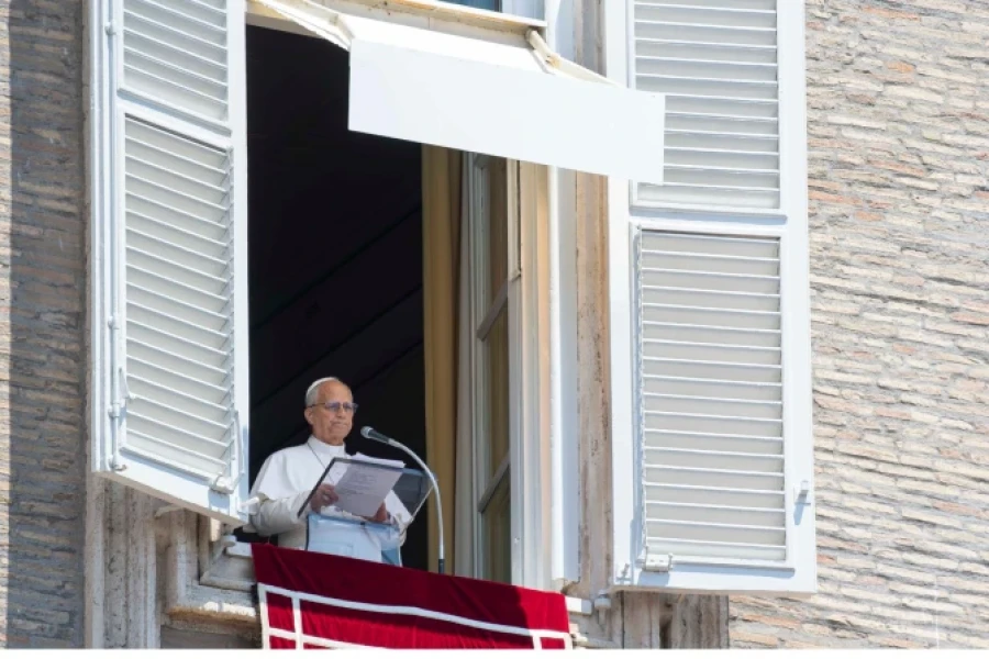 El Papa durante el Angelus.