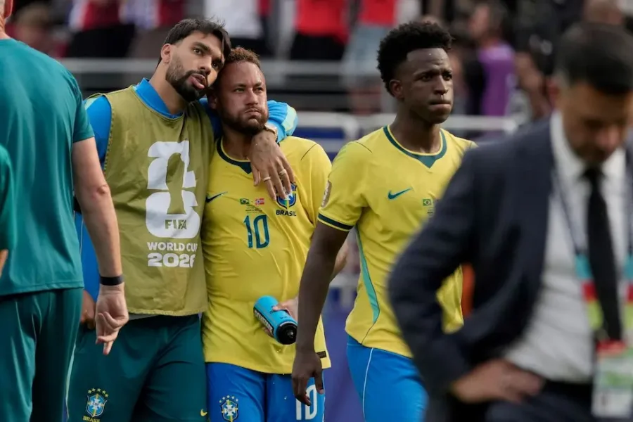 La imagen de Neymar en la eliminaci&oacute;n ante Noruega.
