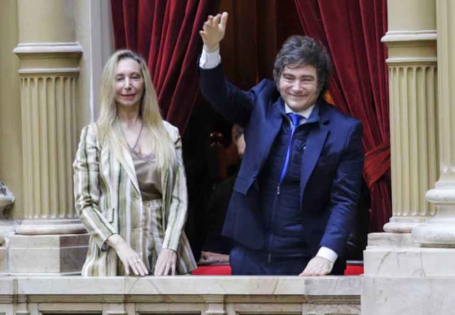 HERMANOS. El presidente Javier Milei y la secretaria general de la Presidencia, Karina Milei.