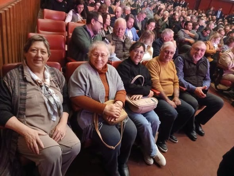 Dirigentes del departamento Castellanos en el encuentro.