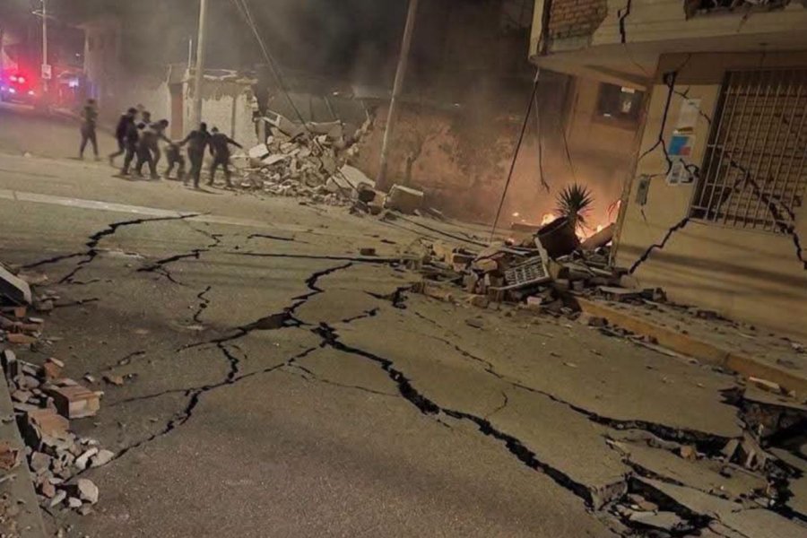 TRAGEDIA. El sector de Pumpunya, en el distrito de Chongos Bajo, fue una de las zonas m&aacute;s golpeadas por el terremoto, donde el colapso de varias viviendas dej&oacute; v&iacute;ctimas y personas atrapadas.