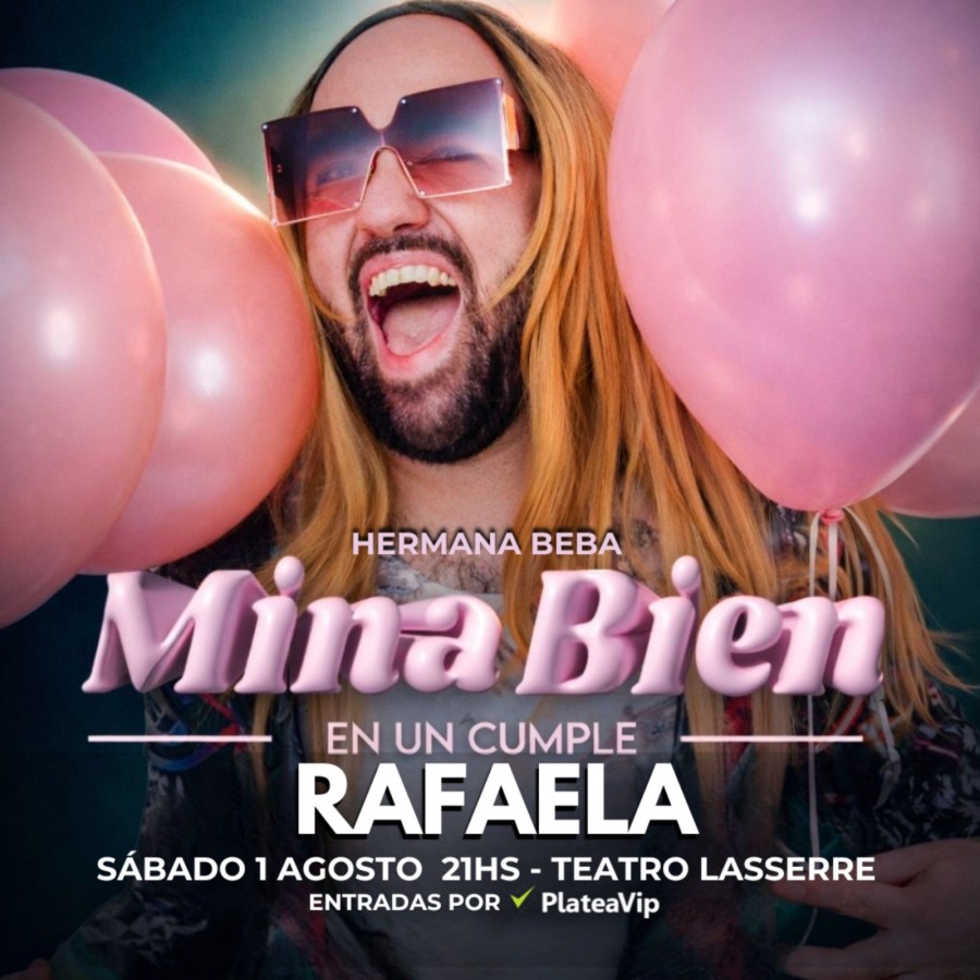 Mina bien se presenta en Rafaela.