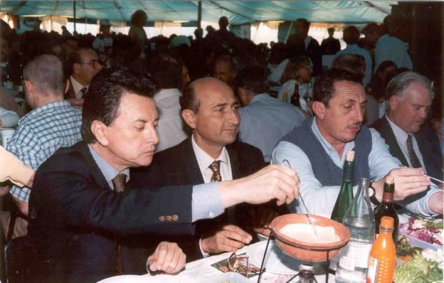 Palito Ortega, Carlos Bulacio y jorge Obeid durante una edici&oacute;n.