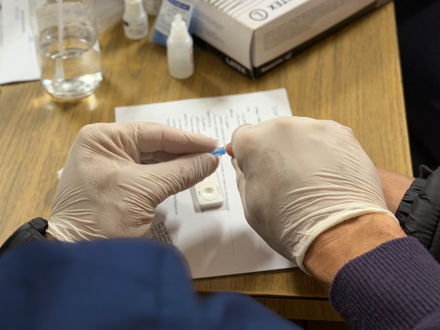 Durante la ma&ntilde;ana se realizaron m&aacute;s de 110 testeos r&aacute;pidos. (FOTO MIN. DE SALUD)