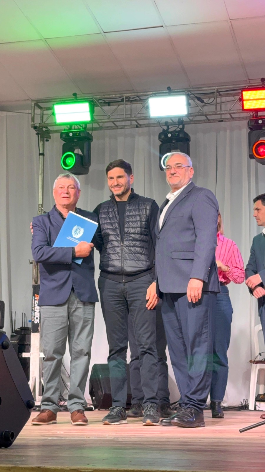 Ren&eacute; Tomatis, Maximiliano Pullaro y Alcides Calvo.