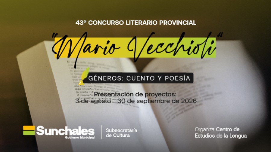 Convocatoria del concurso literario.