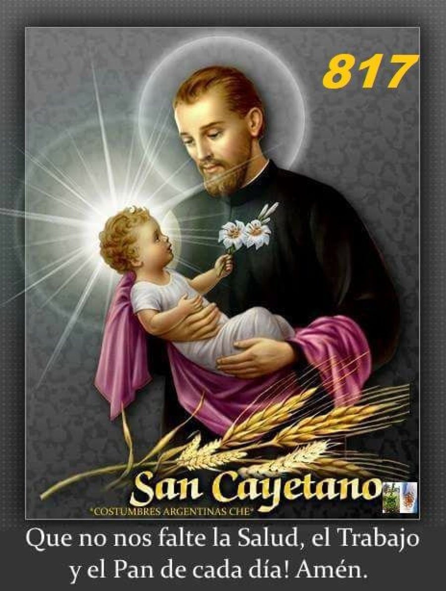 San Cayetanno protector del pa y del trabajo.
