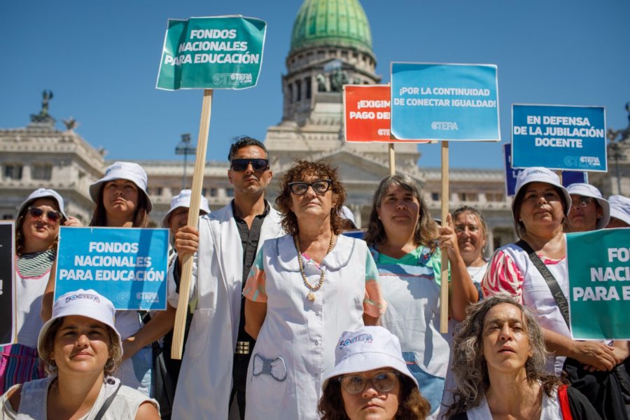 SONIA ALESSO. La titular de Ctera confirm&oacute; la medida de fuerza para el 3 de agosto en reclamo de la paritaria nacional, mejoras salariales y mayor financiamiento educativo.