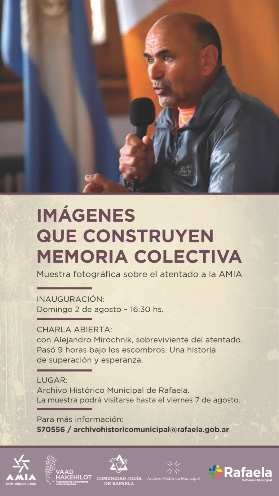 Exposici&oacute;n fotogr&aacute;fica y charla abierta.