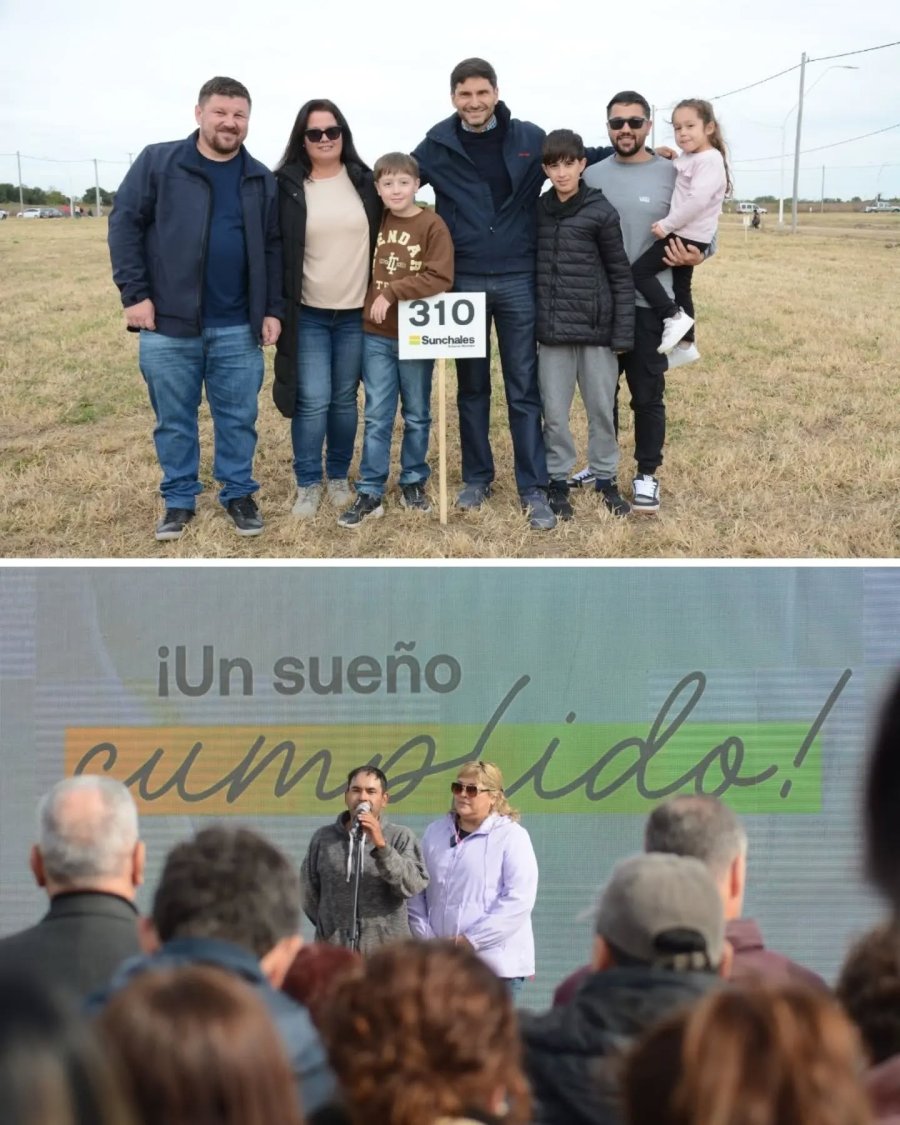 Im&aacute;genes registradas el d&iacute;a de la entrega de los terrenos.