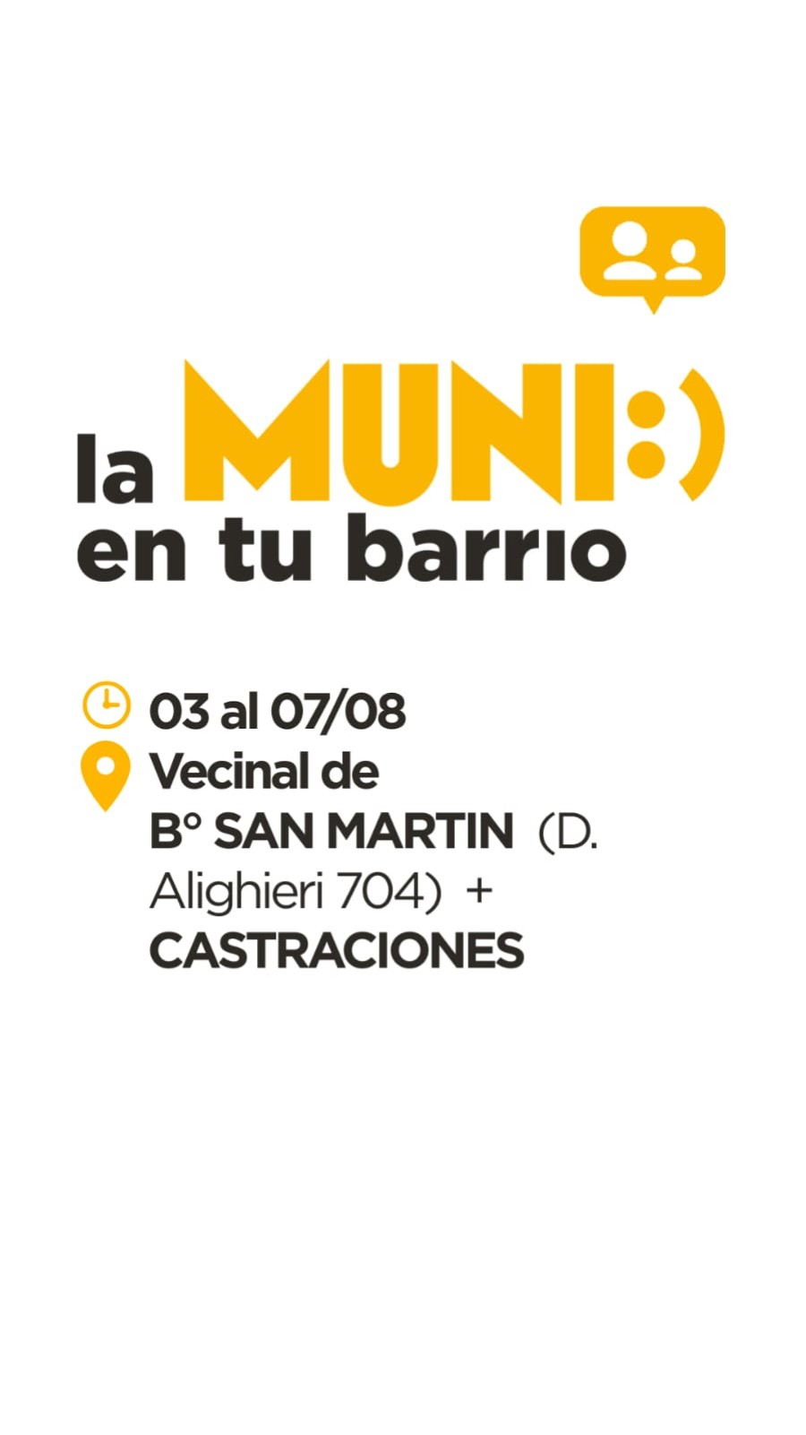 La Muni en tu barrio llega al barrio San Mart&iacute;n.