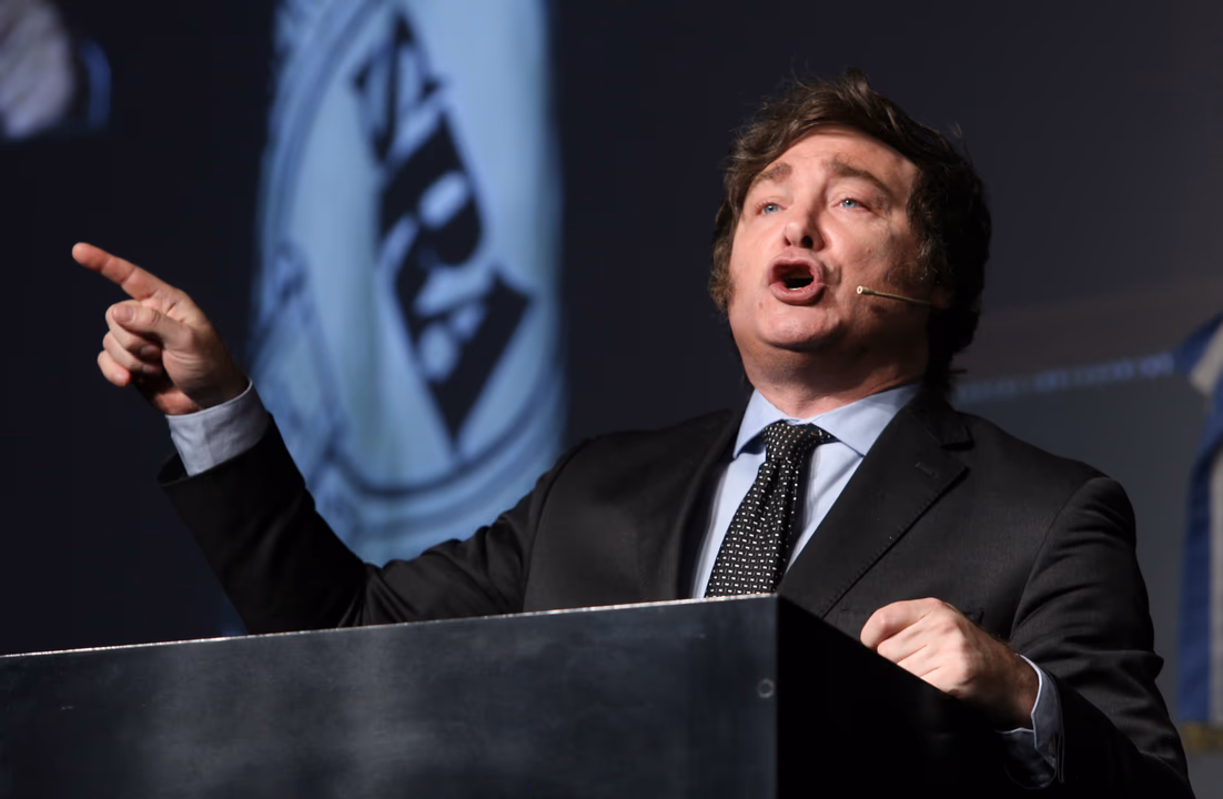 El presidente Milei, en gira internacional.