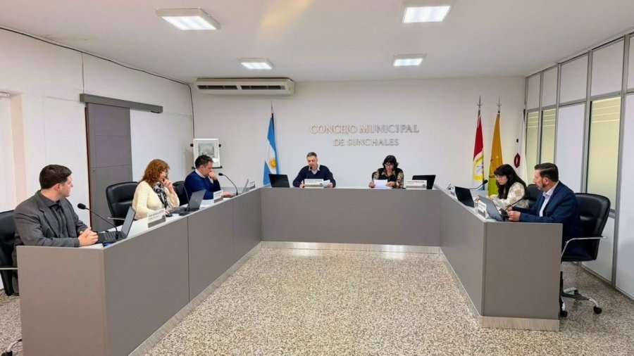 Una sesi&oacute;n del Concejo sunchalense.