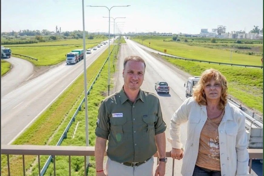 Nuevo sistema de iluminaci&oacute;n LED entre el peaje de Sauce Viejo (kil&oacute;metro 141) y el acceso a la Ruta Nacional N&ordm; 19 (kil&oacute;metro 146).